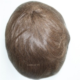 Hand Tied Human Hair PU Men System
