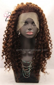 Synthetic hair lace front wig curly wave