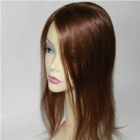 Customize Virgin Human Hair Women Toupee With Clips
