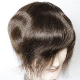 Hand Tied Human Hair PU Men System