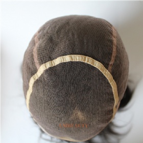 Brazilian Virgin Human Hair Swiss Lace With Silk Base on TOP Full Lace Wig