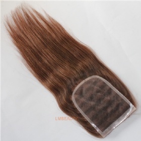 Customized Piano Color Mono Lace Closure Hair Pieces