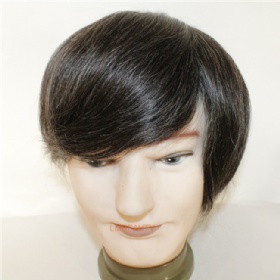 Hand Tied Natural Hair Mono Lace Men System Men Toupee