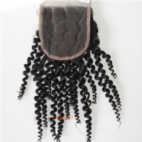 Wholesale Cheap Free Style Kinky Curl  Lace Closure