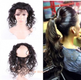 New Product 360 Lace Frontal Band 22*4'' Circular Closure