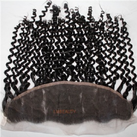 Remy Natural Hair Curly 13 4Inch Lace Frontal