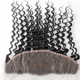 Cheap Natural Hair Deep Wave 13 4 Inch Lace Frontal