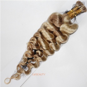 Top Grade Natural Hair I Tip 100s Color 27&613 Pic Curl