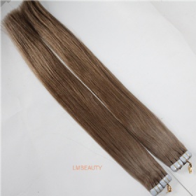 Top Grade Human Hair Skin Weft Pu Tape Color 2