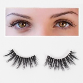 3D False Eyelashes Faux Mink Lashes Natural Light Silk Eyelashes Durable False Eyelashes Y15