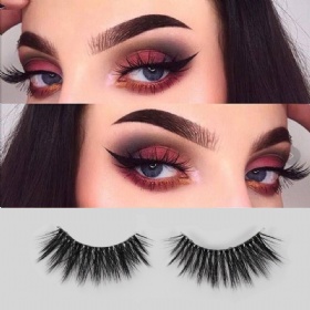 3D False Eyelashes Handmade Silk Lashes 3D Faux Mink Lashes Reusable False Lashes Y16