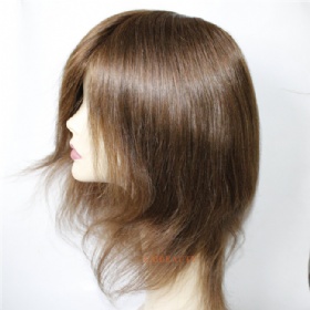 Brazilian Virgin Human Hair Brown Color Full Lace Wig