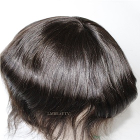 Hand Tied Human Hair PU Men System