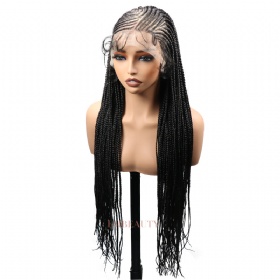 13X6 HD Lace Front Cornrow Braided Wigs