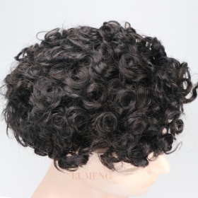 20MM Curly Toupee for Black Men