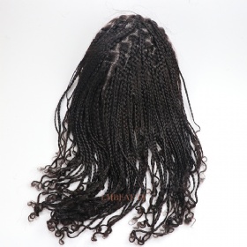12'' Mini Box Braids Wig for Men
